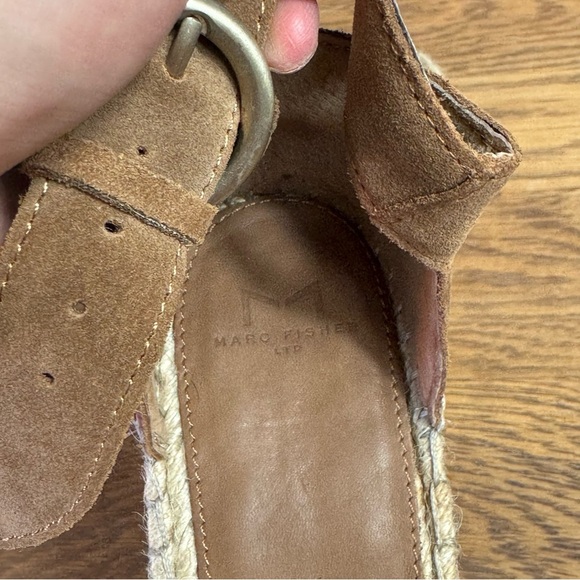 Marc Fisher Adalyn Women's Leather and Suede Espadrille Wedge Sandal Size 10 - Picture 6 of 8